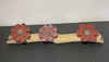 Fleurs raku brique